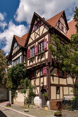 Fachwerkhaus in der Altstadt von Sindelfingen in Baden-Württemberg, Deutschland