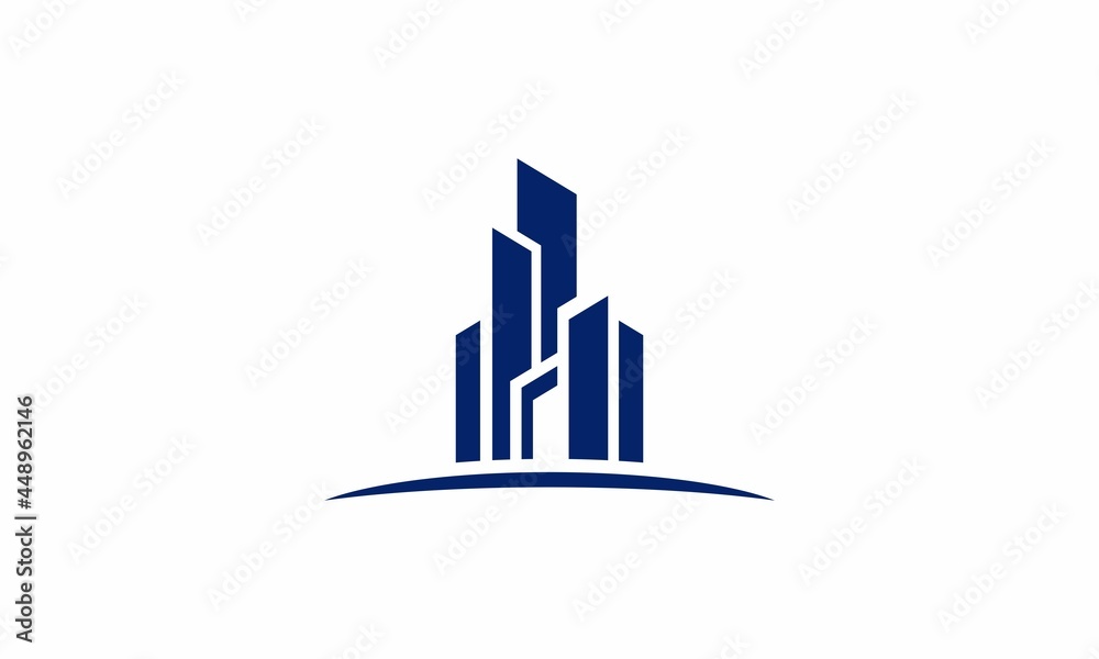 Wall mural city skyline vector