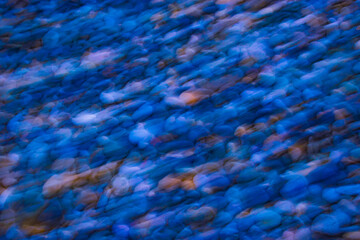 Abstraction. Blurred stones in motion