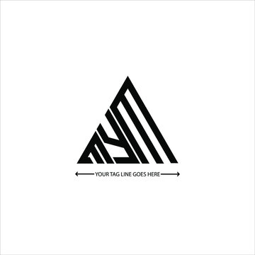 MYM letter logo creative design. MYM unique design
