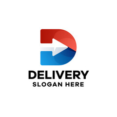 Delivery Gradient Logo Template