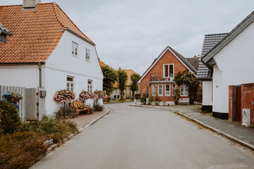 Straße in Arnis der kleinsten Stadt Deutschlands