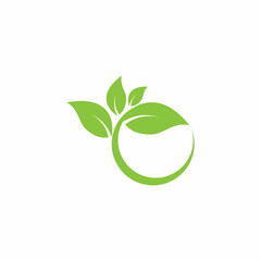 Leaf and Shutter Lens Aperture for Nature Photographer logo design inspiration