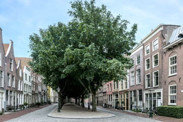 Hooglandse kerkgracht in Leiden, Zuid-Holland Province, The Netherlands