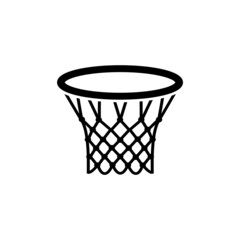 Basketball icon, basketball ring logo isolated on white background © Рудой Максим