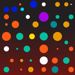 colorful polka dot circle background. Modern style dot texture. Trendy print. Swatches. For printing, wrapping paper, wallpaper, textile, fabric