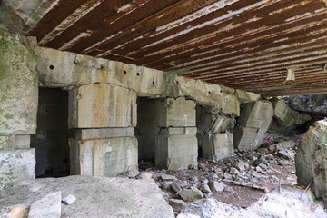 Ketrzyn, Gierloz, Poland - July 19, 2021: marshal Wilhelm Keitel's bunker at the Wolf's Lair built...