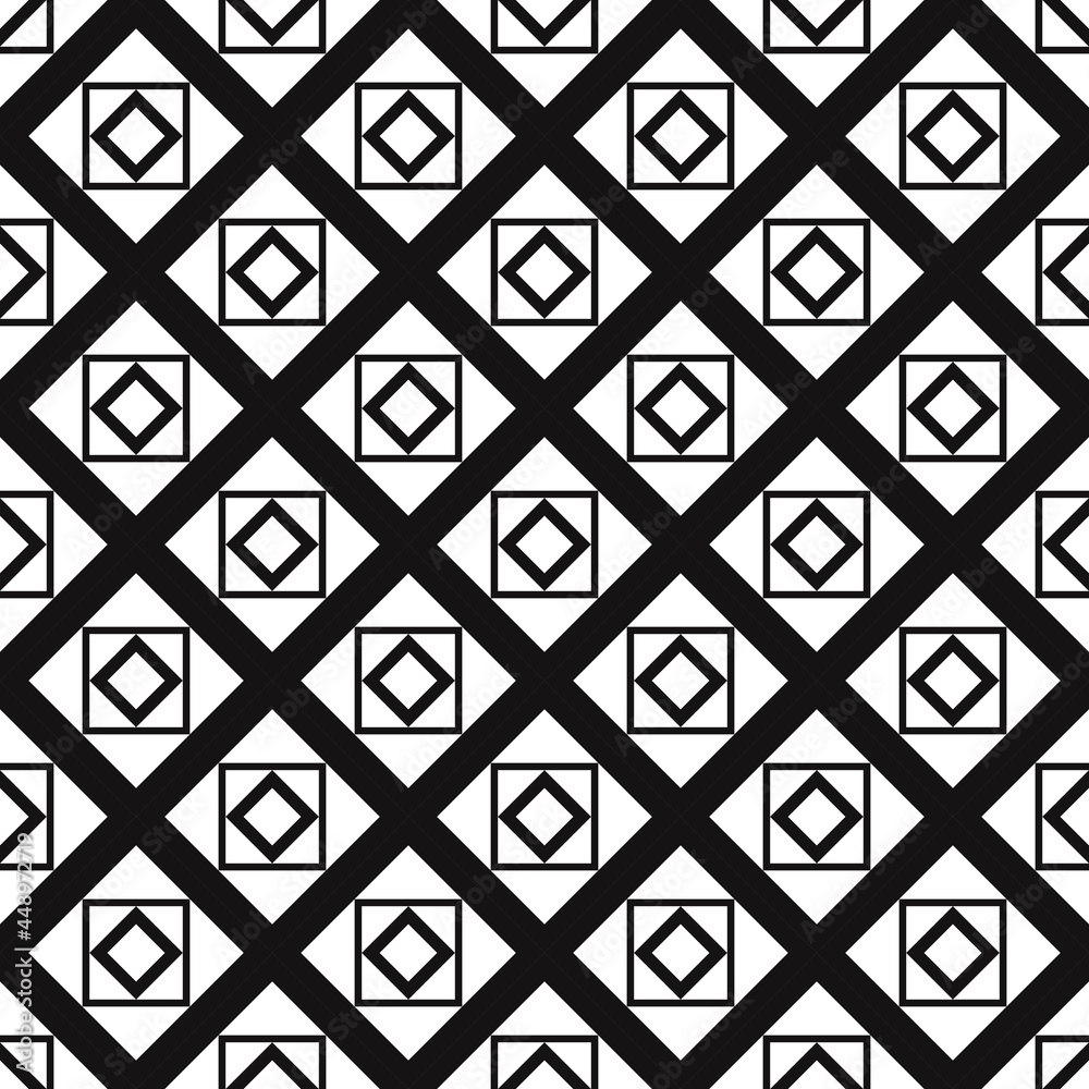 Poster rhomb ornament. vector seamless ornamental pattern with rhombuses.