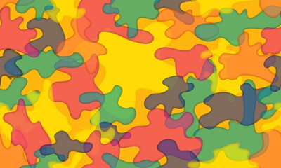 Fall seamless pattern with color splash for decoration, web, fabric and background