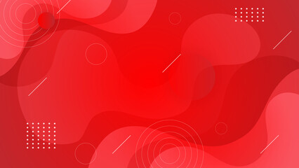 abstract red fluid background with curve shape