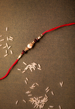 Indian festival Raksha Bandhan background with an elegant Rakhi.