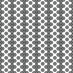 Black and white Ethnic pattern. Geometry hexagon pattern.