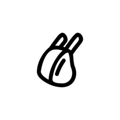 Rib Steak Beef Food Vegetable Snack Yummy Monoline Symbol Icon Logo for Graphic Design UI UX and Website