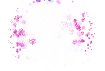 Light Pink vector natural backdrop with branches.