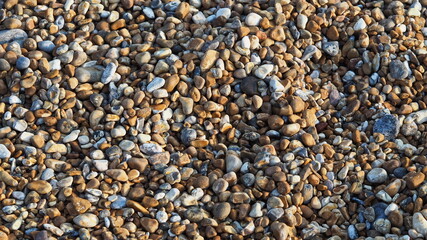 small pebbles on the seashore