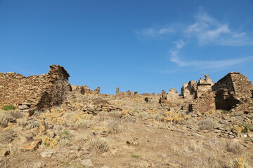 "Sazak" An abandoned mountain village on the shores of the Aegean sea.