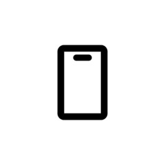 Handphone Smartphone Technology Gadget Vector Logo Thick Bold Monoline Icon Symbol for Graphic Design UI UX or Website