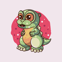 cute dragon for character, icon, logo, sticker and illustration.