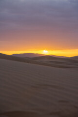 Obraz na płótnie Canvas Sunset in the Gobi
