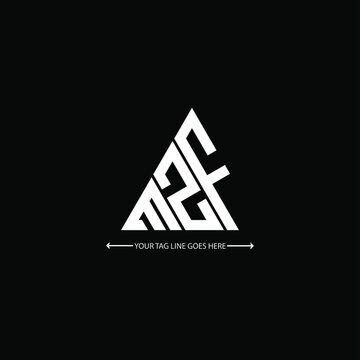 MZF letter logo creative design. MZF unique design