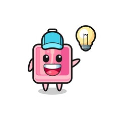 perfume character cartoon getting the idea