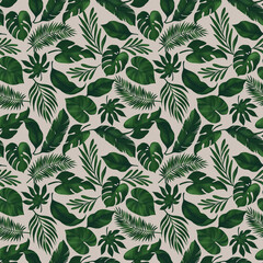 Tropical Leaves, Maximal Green Leaves illustration