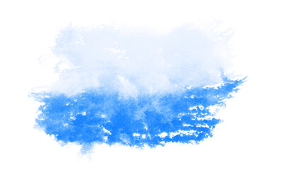 青の水彩の筆の跡、背景素材、テクスチャ	