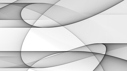 Abstrakter Hintergrund 4k Monochrom weiß grau hell dunkel schwarz Wellen Linien