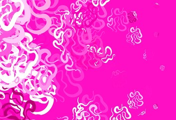 Obraz na płótnie Canvas Light Pink vector template with chaotic shapes.