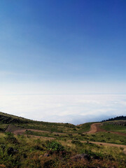 Fototapeta premium landscape with mountains and sky