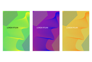 Minimal annual report design vector collection. Eps10 vector.