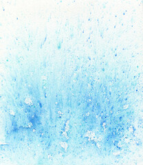 Fototapeta na wymiar Blue watercolor abstract art background. Light illustration