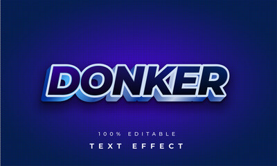 Donker text effect for illustrator, Editable text can be change	