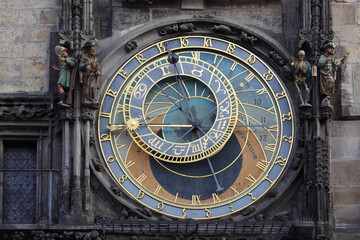 Detail of the atronomical clock in Stare Mesto, Prague, Czech Republic