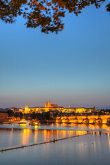 Saint Vitus Cathedral at sunset, Prague, Czech Republic