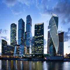 Fototapeta na wymiar Moscow International Business Center (Moscow City), Russia