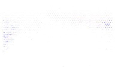 Light Blue, Red vector Blurred bubbles on abstract background with colorful gradient.