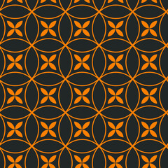 Seamless vector pattern on the theme of Halloween. Endless texture for wallpaper, flyers, covers, banners, fill pattern, web page, background, surface.
