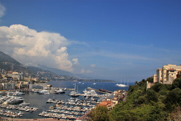 Obraz premium Vue sur le port de Monaco.