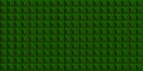 Green squares background. Mosaic tiles. Vector illustration.