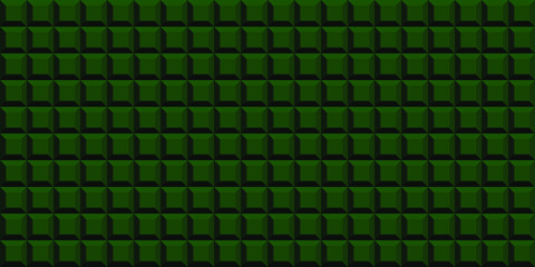 Green squares background. Mosaic tiles. Vector illustration.