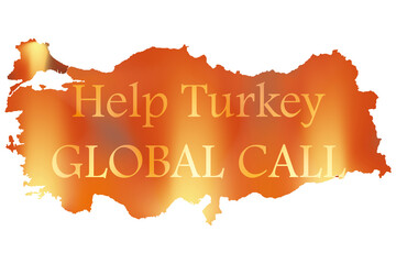 Obraz premium Big disaster wildfire in all regions in Turkey. Halp call for destruction of nature from fire.