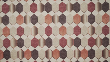 seamless geometric pattern on fabric