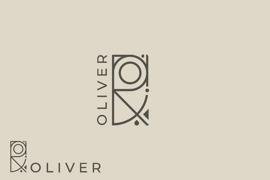 monoline signature name Oliver  logo design . usable logo design for private logo, business name card web icon, social media icon