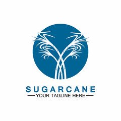 Sugar cane logo icon symbol vector illustration design template