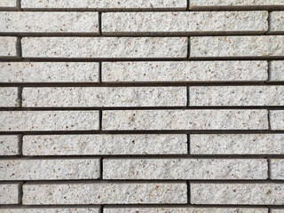 Modern white brick wall texture background for wallpaper.