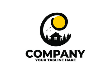 latter c house logo