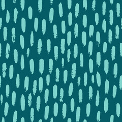 Vector seamless pattern with short brush strokes. Hand painted stylish texture for fabric, wallpaper, wrapping.