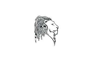 lion head side view