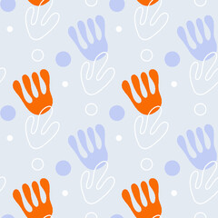 Obraz premium Abstract Leaves Seamless Pattern